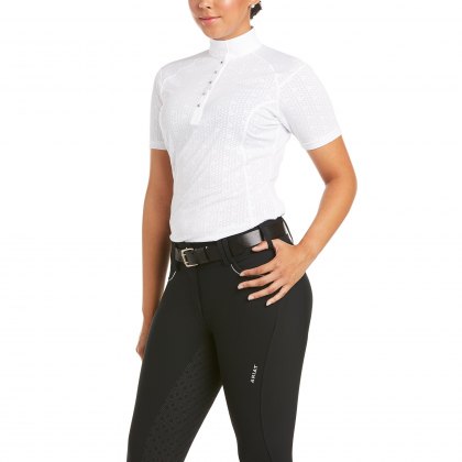 Ariat® Ladies Show Stopper Show Shirt Short Sleeve White