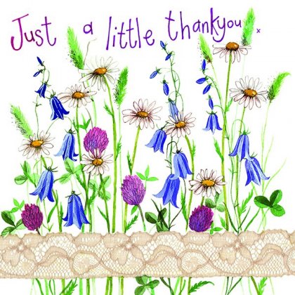 Alex Clark Country Flowers Thank you Card