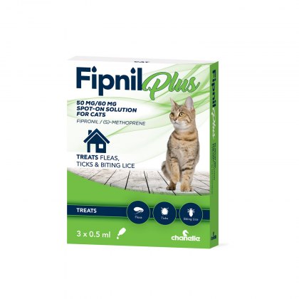 Chanellle Fipnil Plus Spot On For Cats - 3 Pipettes