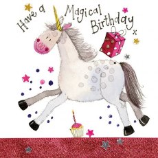 Alex Clark Birthday Unicorn Card