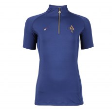 Aubrion Team Short Sleeve Base Layer - Young Rider Navy