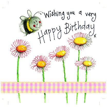 Alex Clark Alex Clark Bee & Daisy Birthday Card