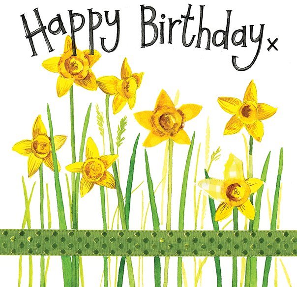 Alex Clark Alex Clark Daffodils Birthday Card Small