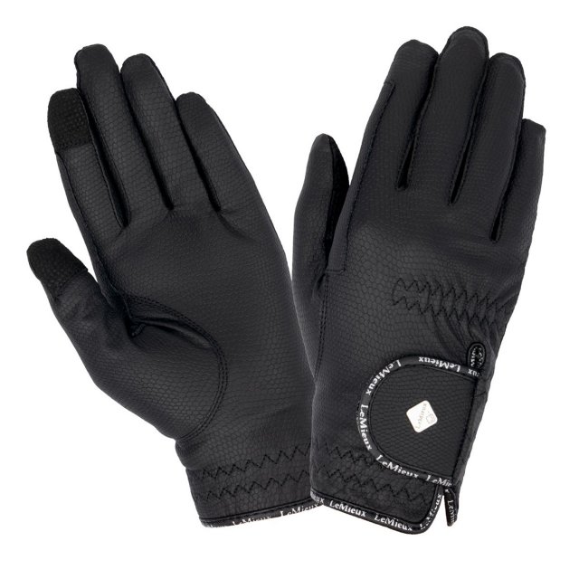LeMieux LeMieux Pro Touch Classic Riding Gloves Black