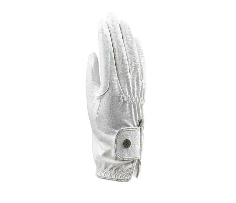 Aubrion Child Stadium FlexFit Riding Gloves in White