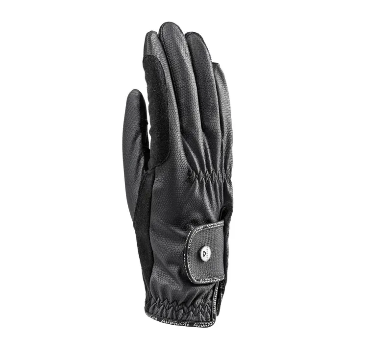 Aubrion Stadium FlexFit Riding Gloves in Black
