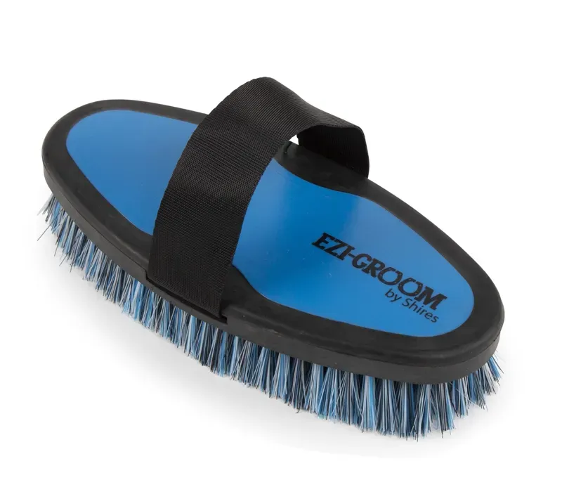 Ezi-Groom Small Grip Body Brush in Blue