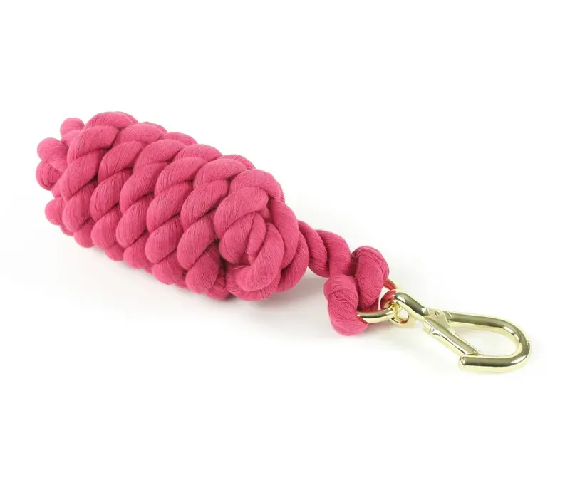 Shires One Size Plain Headcollar Lead Rope in Fuchsia