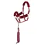 ARMA Faux Fur Headcollar and Lead Rope in Burgundy
