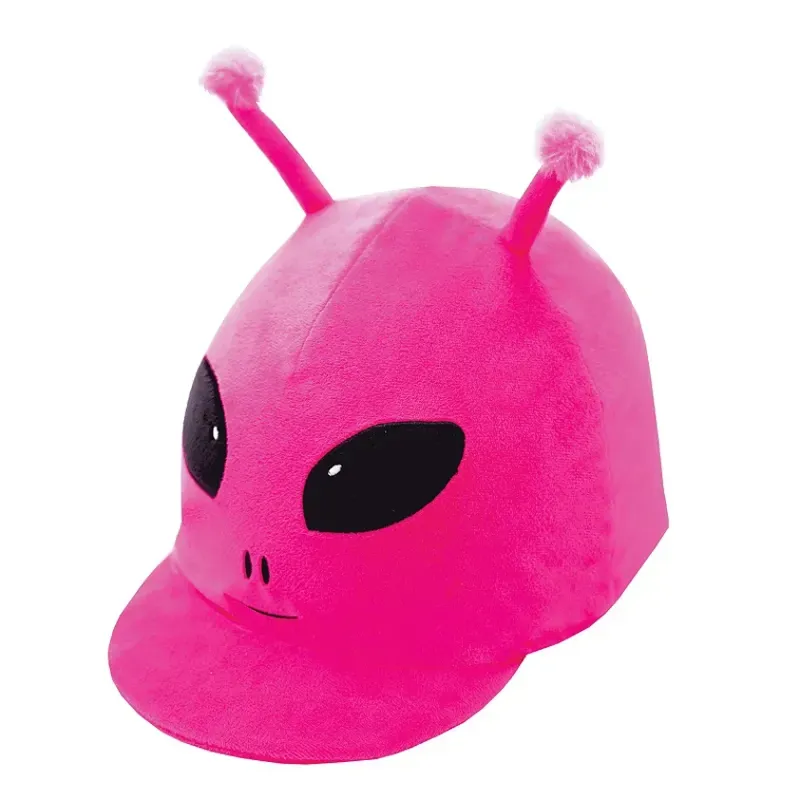 Equetech One Size Childs Astro Alien Hat Silk in Hot Pink