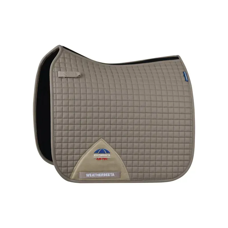 WeatherBeeta Prime Air-Tec Dressage Saddle Pad in Natural Clay