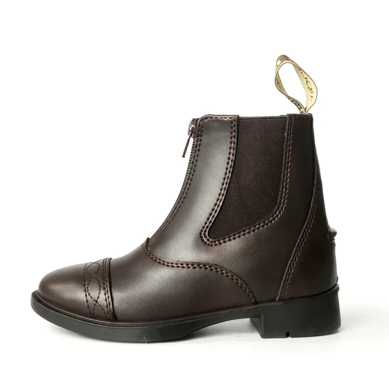 Brogini Young Riders Tivoli Piccino Paddock Boots in Brown