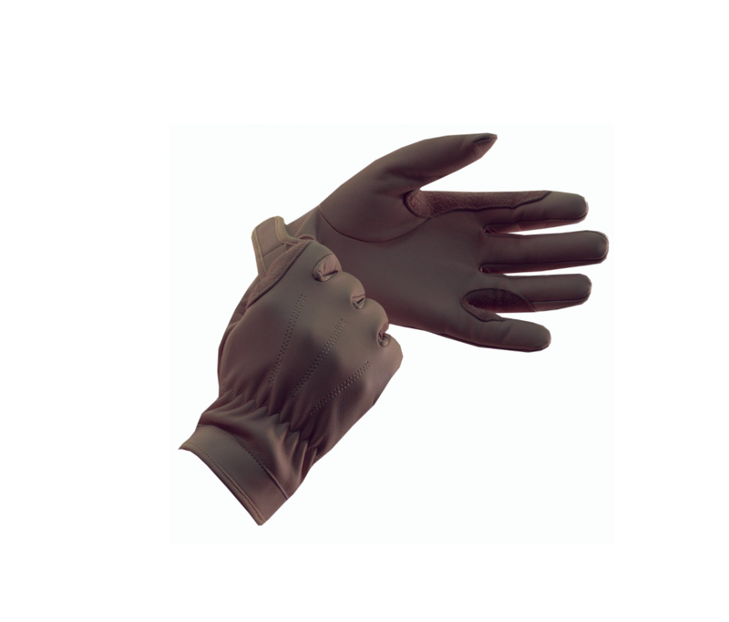 Equetech Leather Show Gloves in Brown