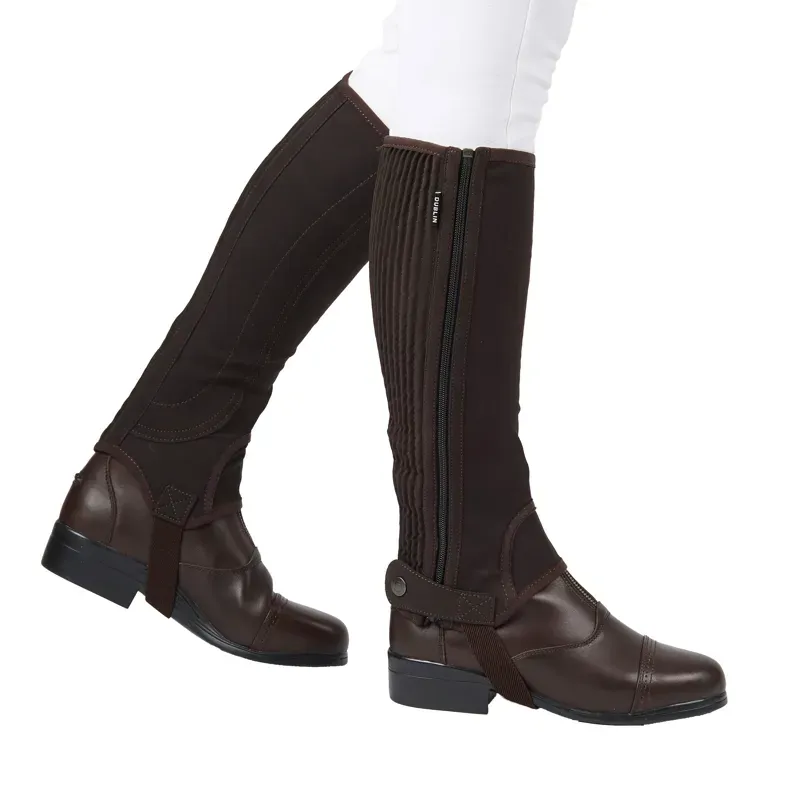 Dublin Easy-Care Half Chaps Adult II Brown