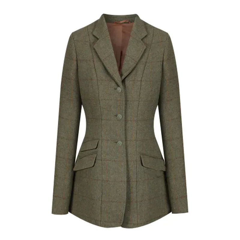 Equetech Claydon Beaufort Tweed Riding Jacket in Claydon Green