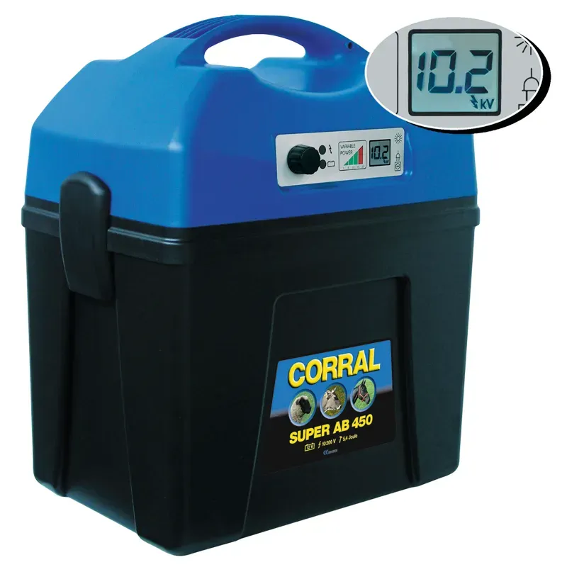 Corral 12v Super AB 450 Digital Rechargeable Battery Unit in Blue