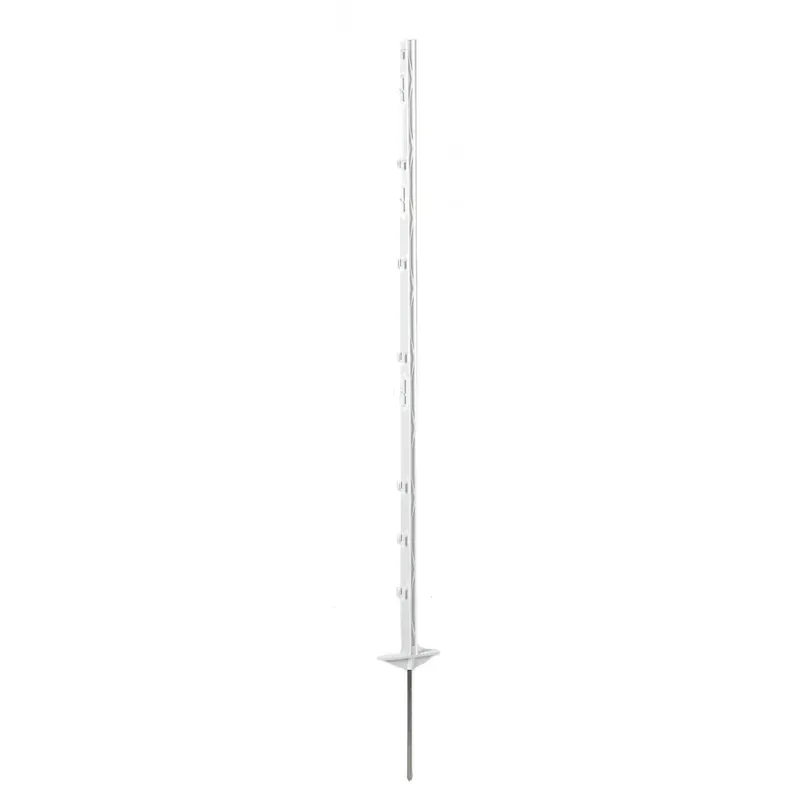 Corral  Plastic Posts w/Steel Point and Double Step-In 156cm 5 Pack in White