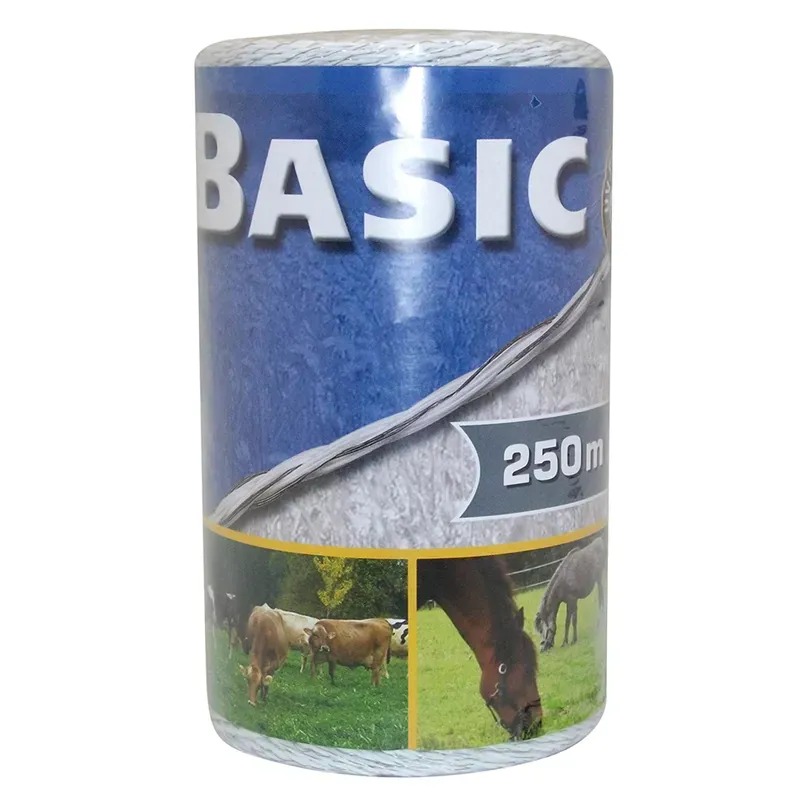 Corral 250m Basic Fencing Polywire in White