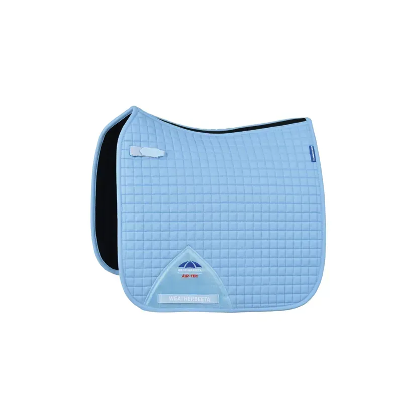 WeatherBeeta Prime Air-Tec Dressage Saddle Pad in Sky Blue