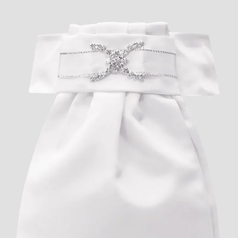 Equetech Ameila Deluxe Ready Tied Stock in White