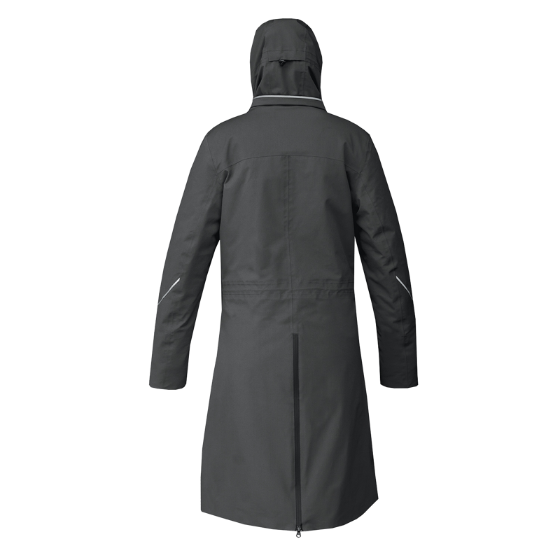 Equetech Utopia Long Waterproof Riding Coat in Grey-1
