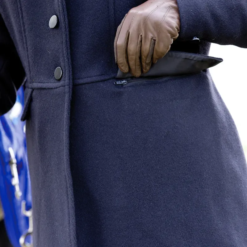 Equetech Ladies  Hunt Wool Frock Coat in Navy-4