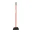 Red Gorilla Poly Yard Broom With Handle in Red