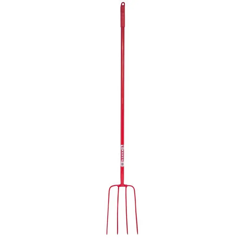 Red Gorilla Long Handle Manure Fork in Red