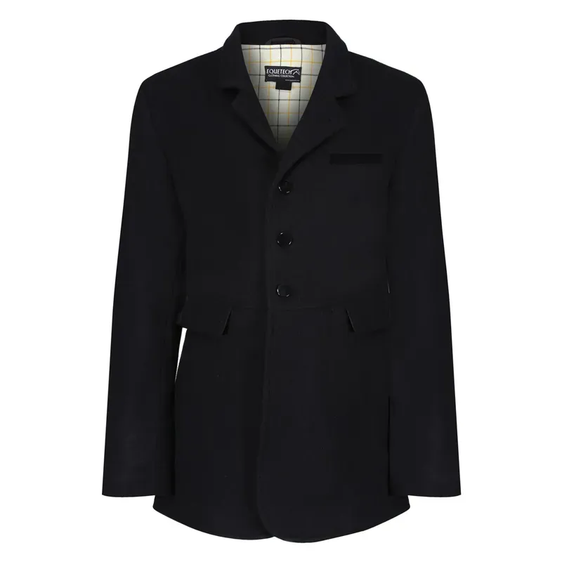 Equetech Mens Frock Wool Hunt Coat in Black