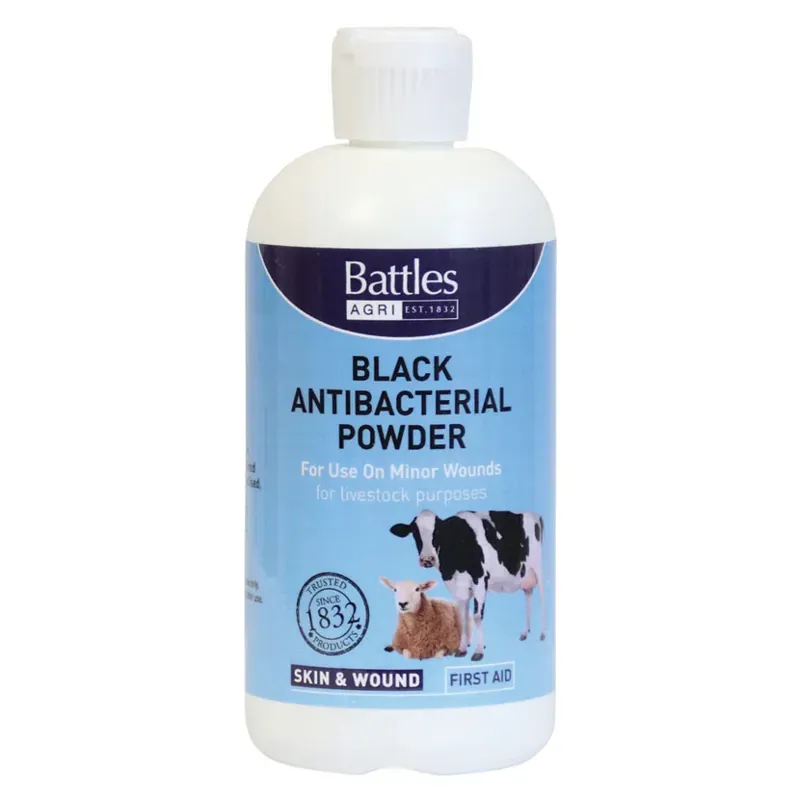 Battles Black Antibacterial Wound Powder