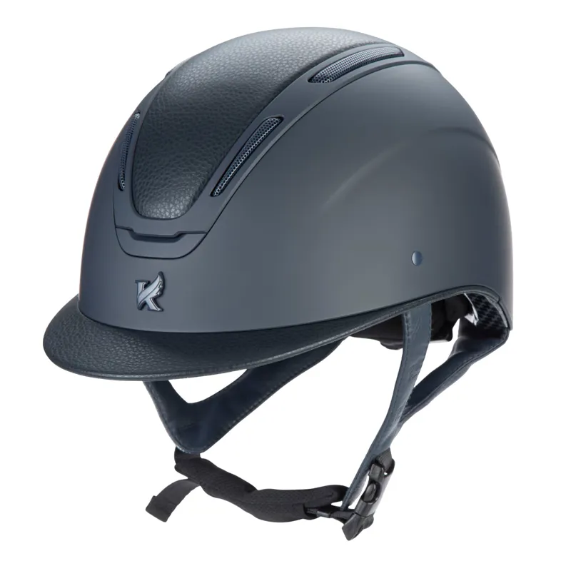 Karben Amity LTHR Riding Hat In Navy-1