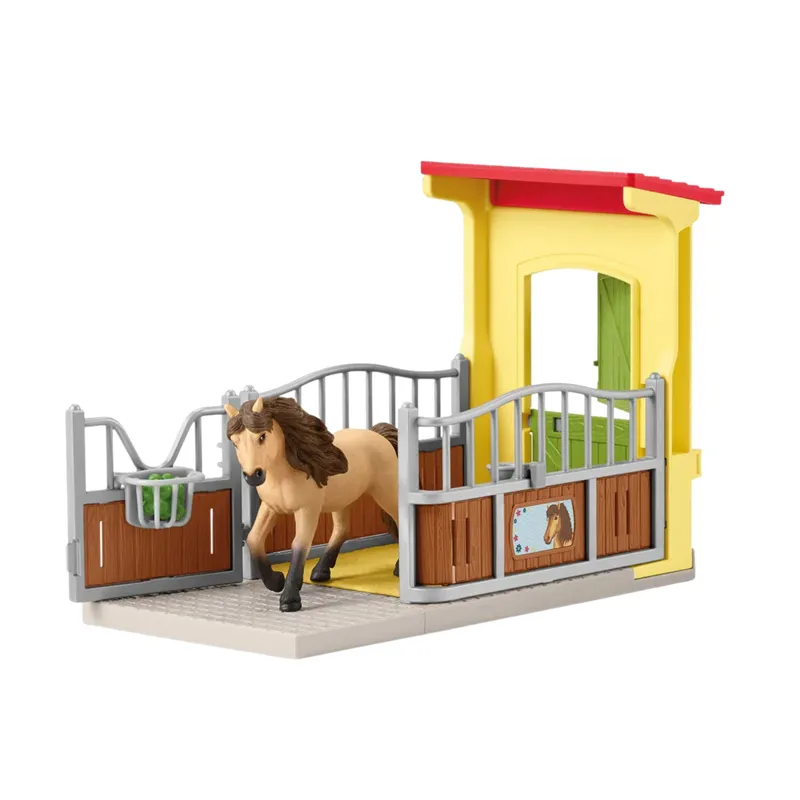 Schleich Pony Box With Iceland Pony Stallion