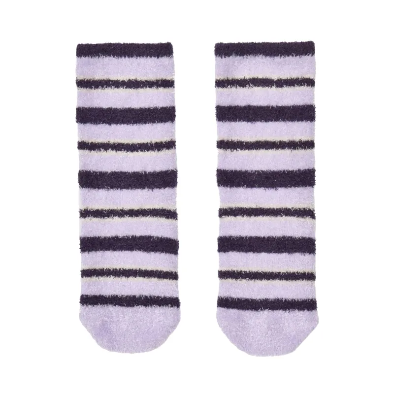 LeMieux Mini Sabrina Stripe Fluffies Sock In Lilac-1