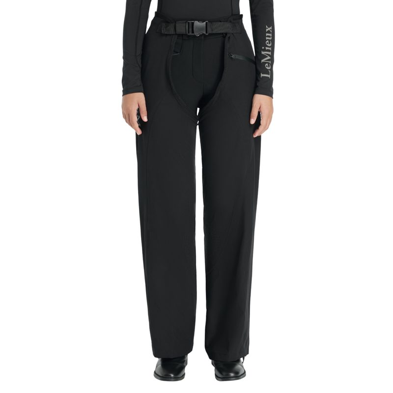 LeMieux Junior Drytex Stormwear Waterproof Chaps in Black-1