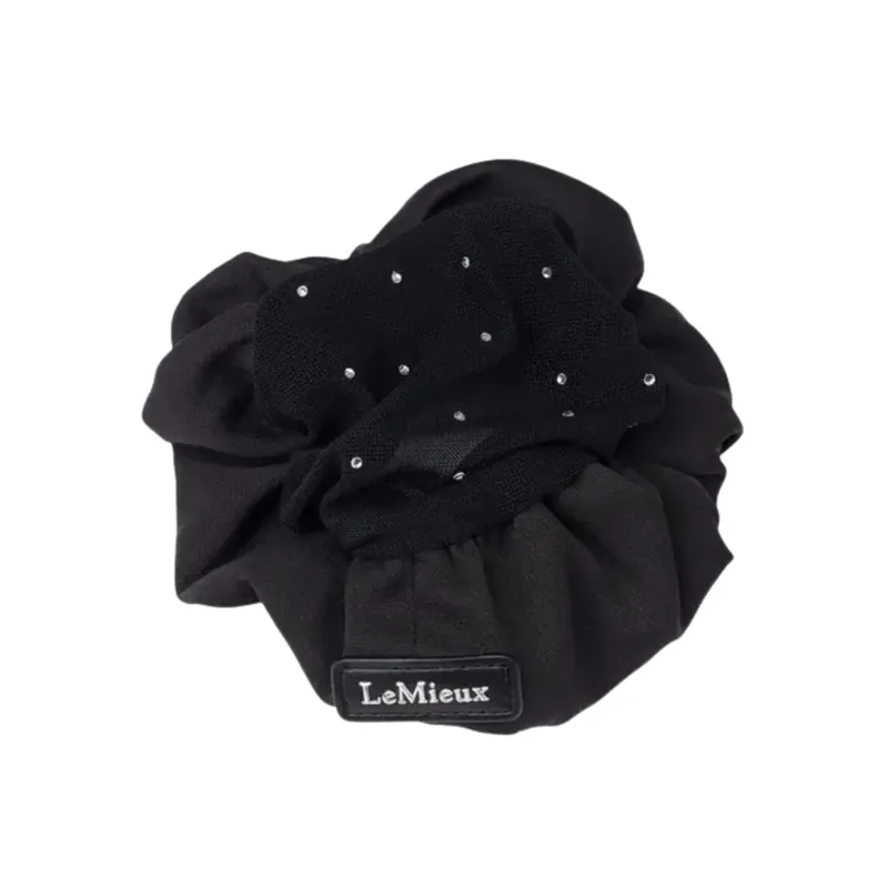 LeMieux Scrunchie with Crystal Hair Net in Black/Blonde 