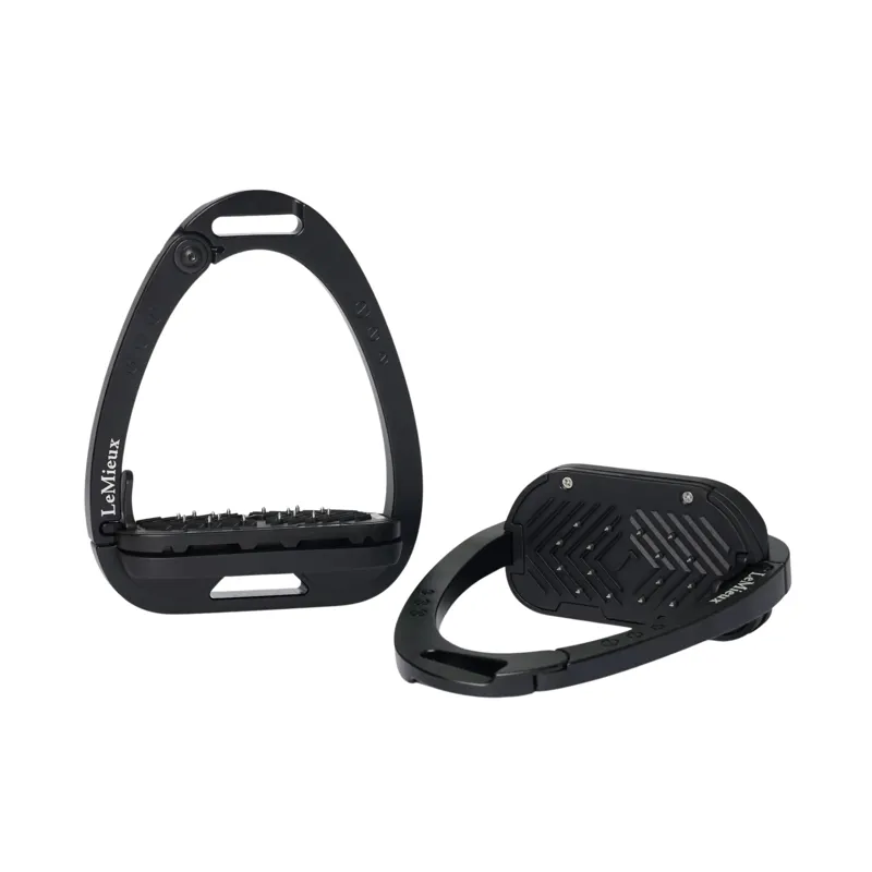 LeMieux Vector Balance Stirrup Irons in Black-1
