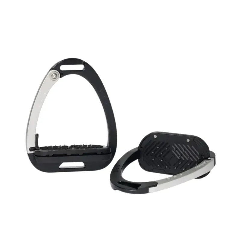 LeMieux Vector Balance Stirrup Irons in Black and Aluminium-1