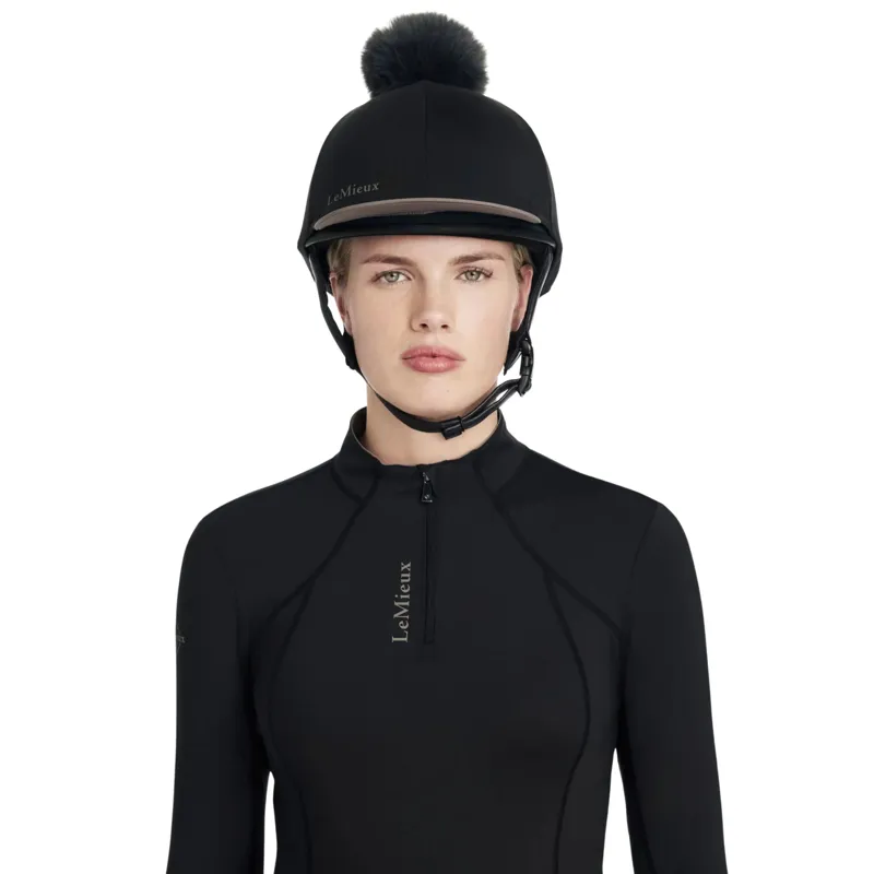 LeMieux Classique Pom Hat Silk in Black