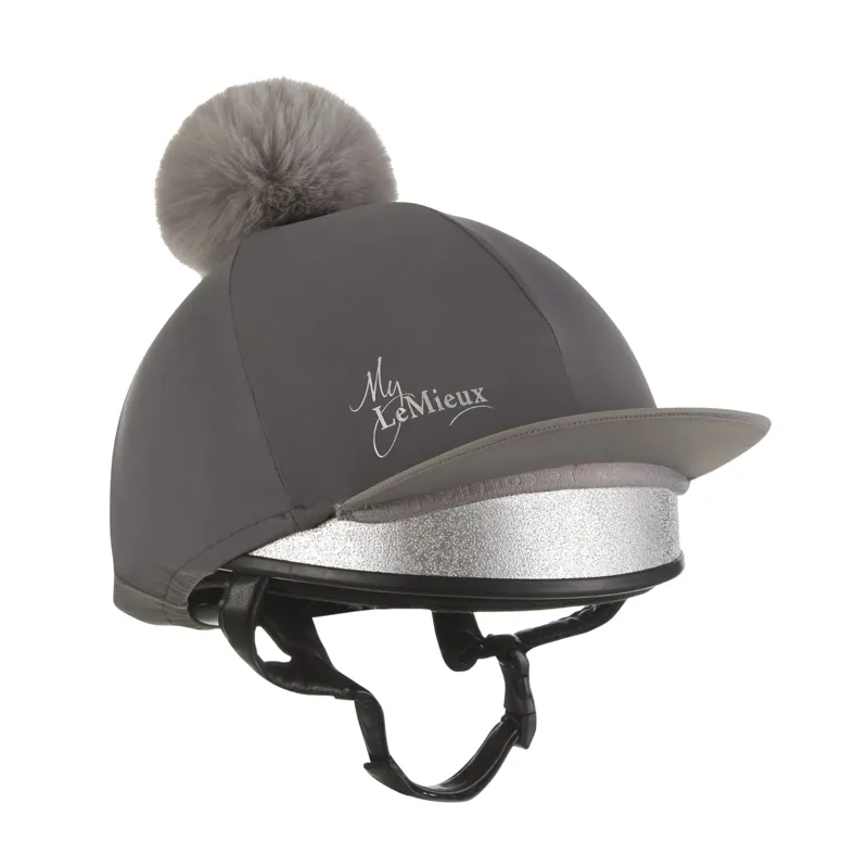 LeMieux My Lemieux Pom Hat Silk in Slate Grey