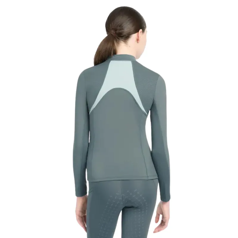 LeMieux Young Rider Mia Mesh Base Layer in Petrol-1