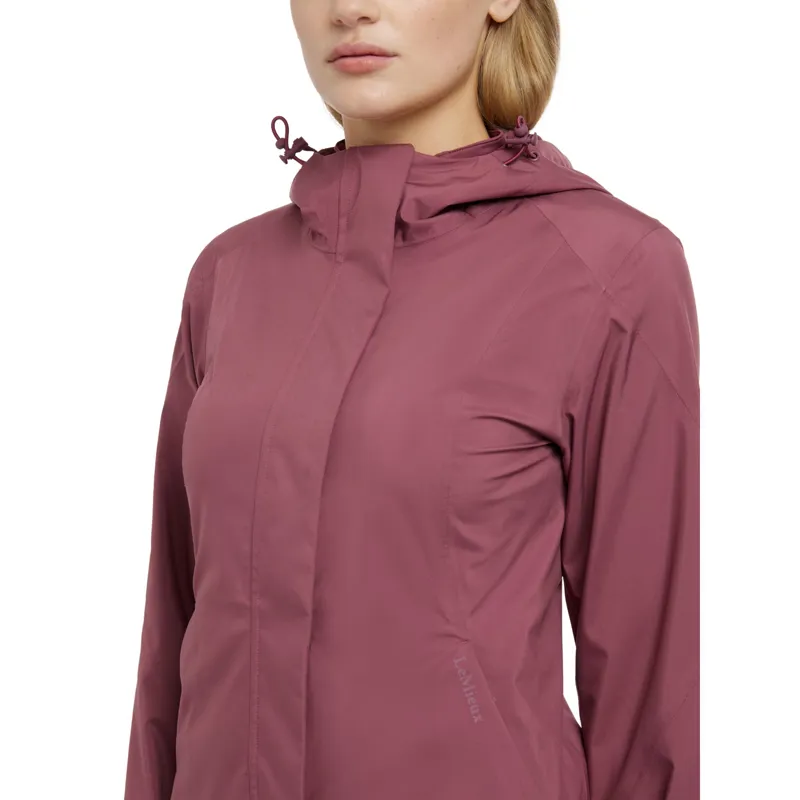 LeMieux Clarissa Soft Shell Zip Through in Rosewood-1