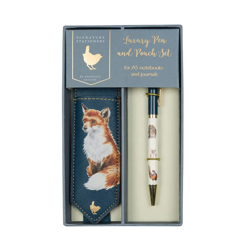 Wrendale Designs Luxury Pen and Pouch Set