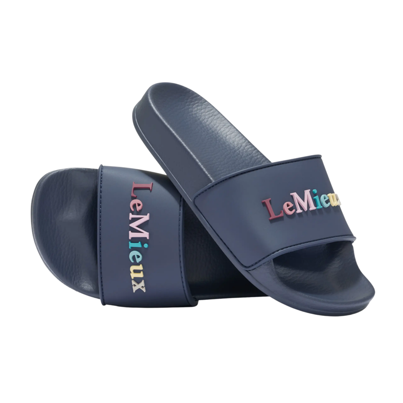 LeMieux Young Rider Sliders in Dusk Blue