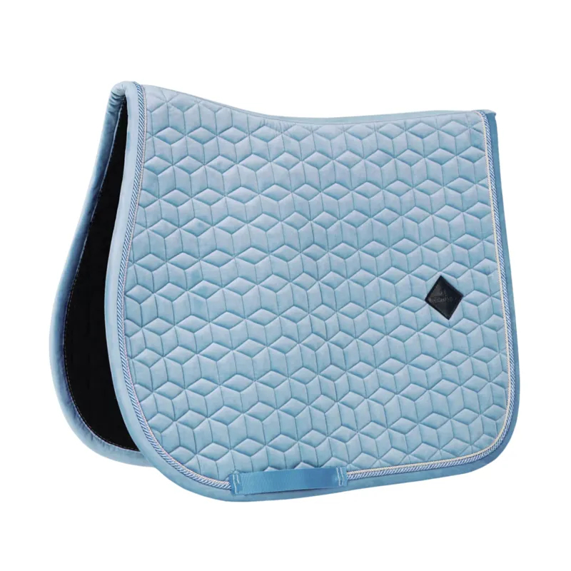 Kentucky Jumping Saddle Pad Velvet in Light Blue