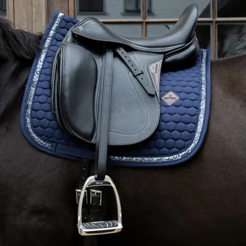 Kentucky Glitter Saddle Pad Dressage in Navy-1