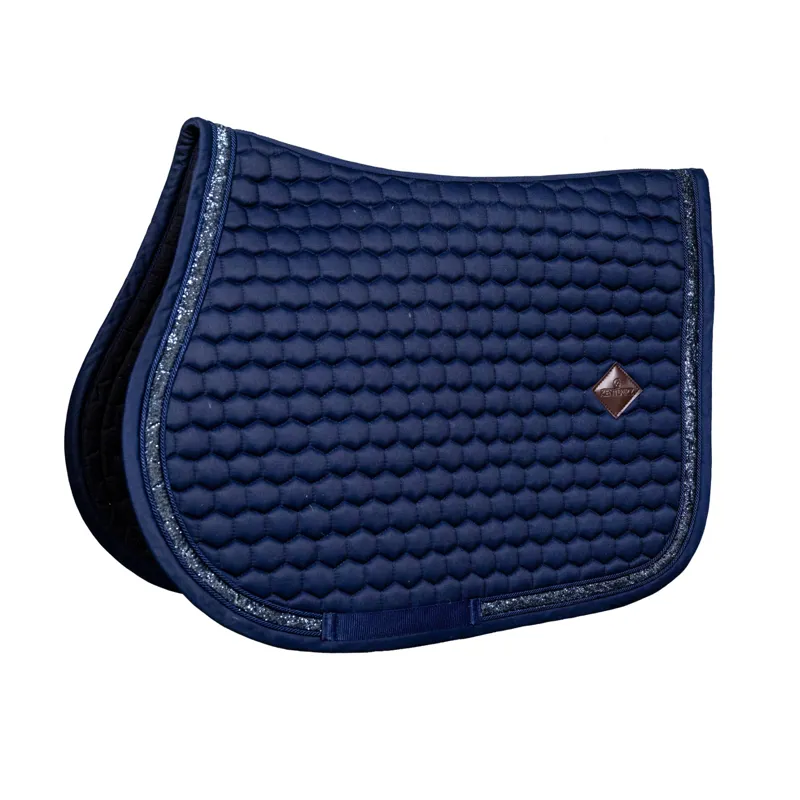 Kentucky Glitter Saddle Pad Jumping in Navy