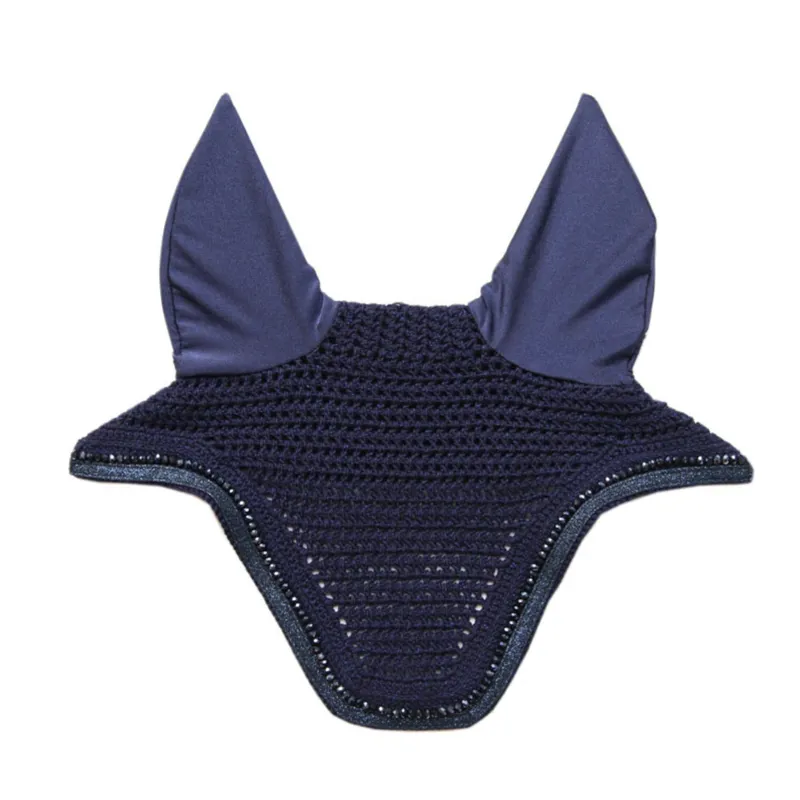 Kentucky Fly Veil Wellington Glitter Soundless in Dark Navy