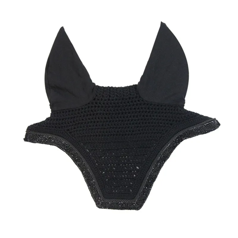 Kentucky Fly Veil Wellington Glitter Stone in Black