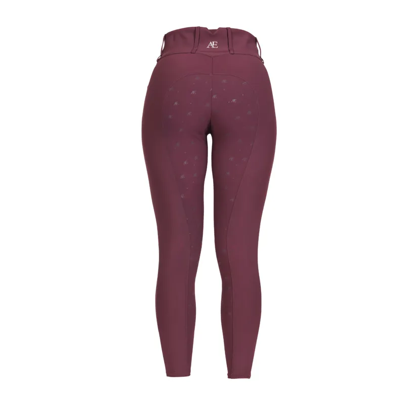 Aubrion Equestrian Breeches in Thistle-1