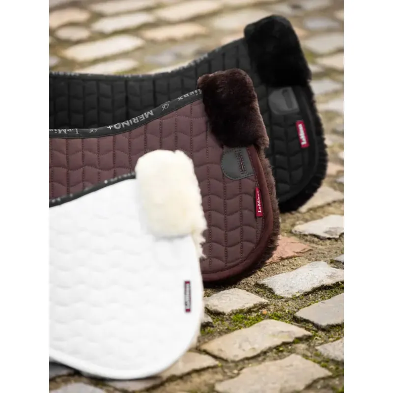 LeMieux Merino+ Half Pad in Black/Black-1